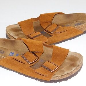 BIRKENSTOCK arizona mink suede sandals women 38 N 7